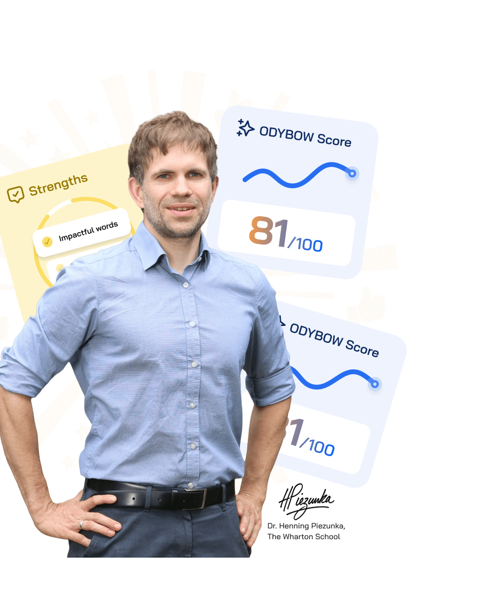 Professor with Score Cards